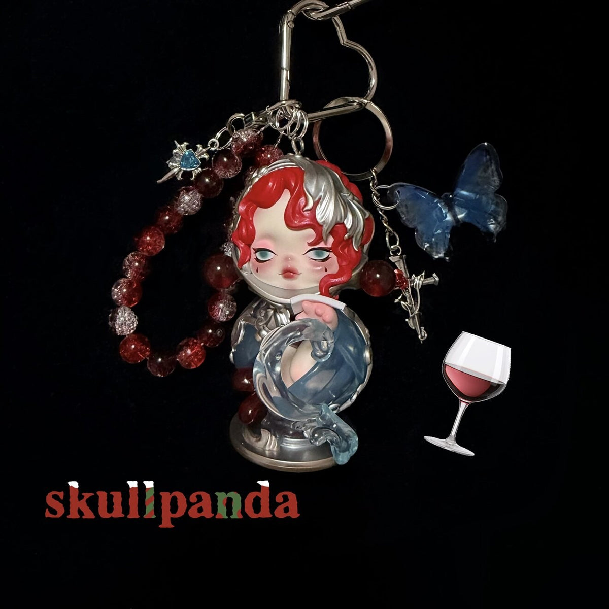 Limited Genuine Skullpanda DIY Keychain Ornament Handmade Full Series