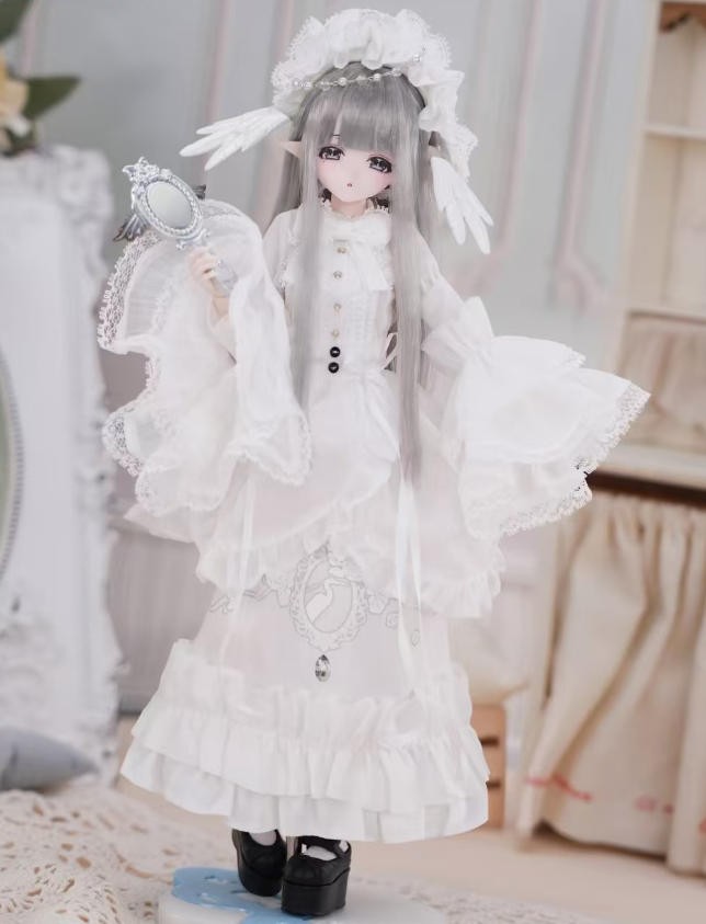 Authentic Come4Free Minty Feather Fog Poem 22cm/8.6In Dressable BJD Action Figure