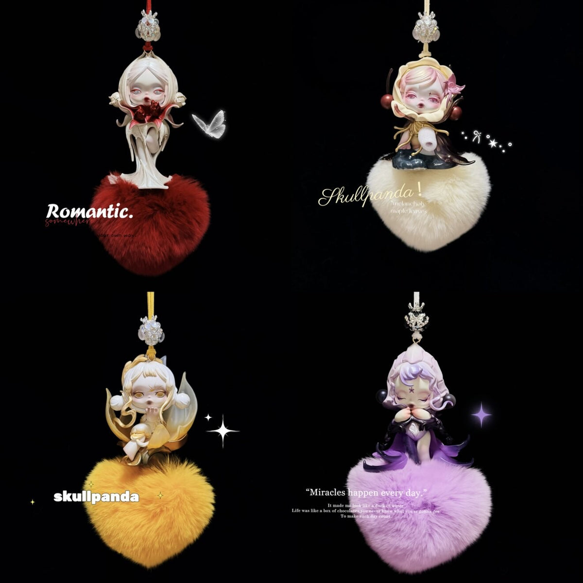 Limited Genuine Skullpanda DIY Rearview Mirror Ornament Handmade Full Series