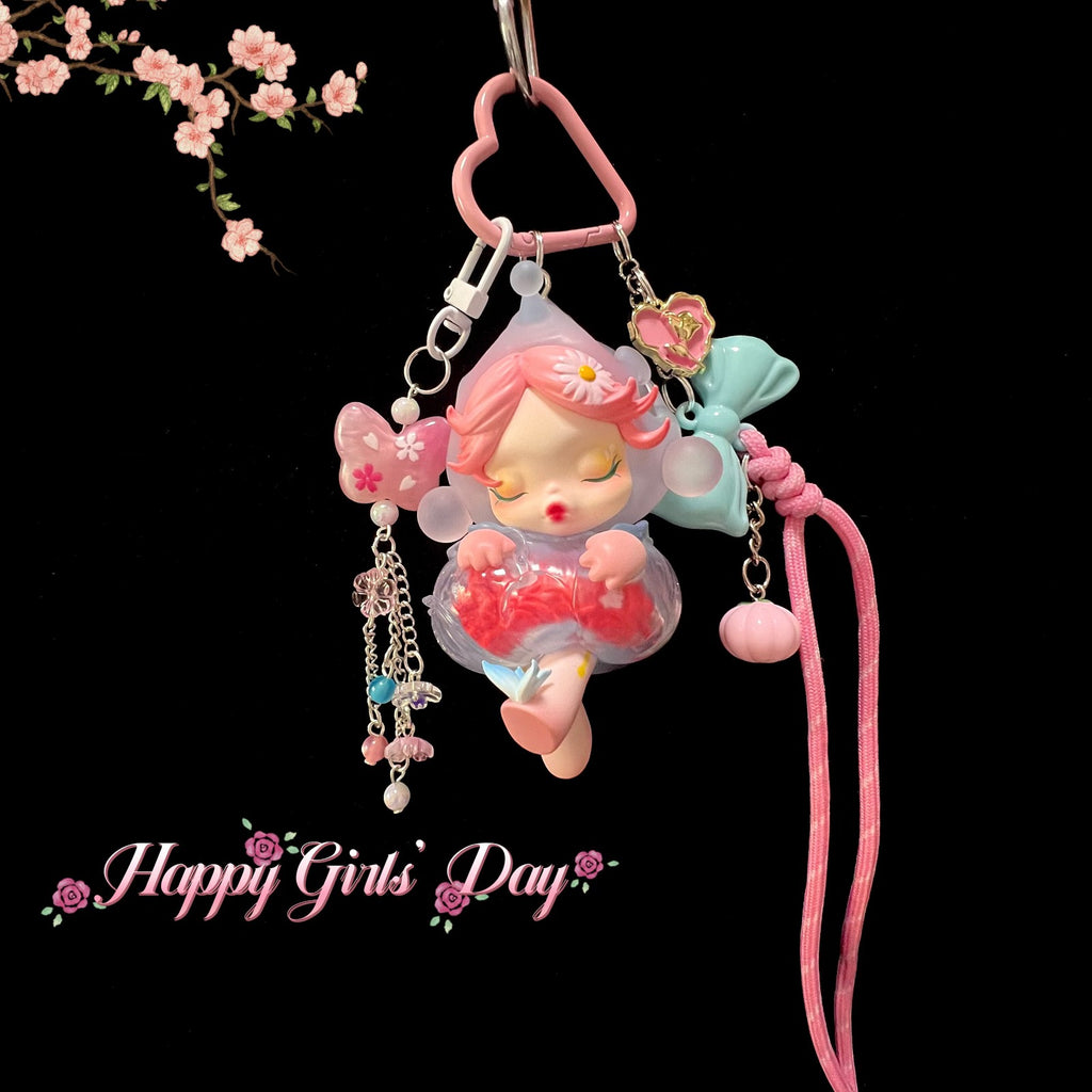 Limited Genuine Skullpanda DIY Keychain Ornament Handmade Full Series