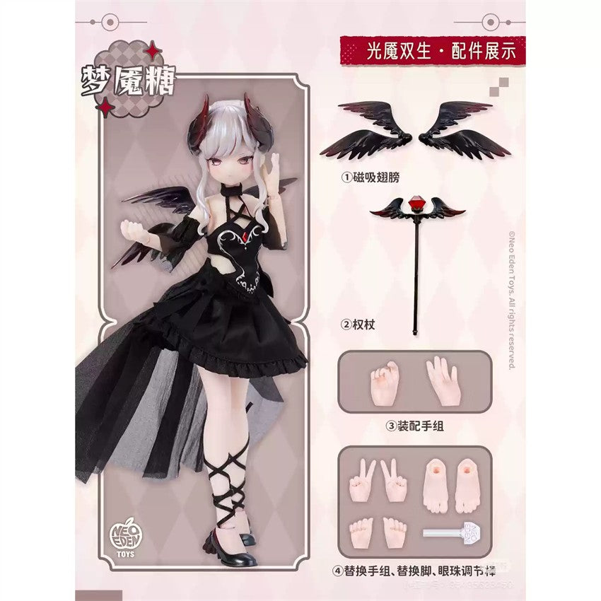 Neo Eden Angel & Demon Confirmed 8.6In Bjd Doll Confirmed Figure Box Authentic