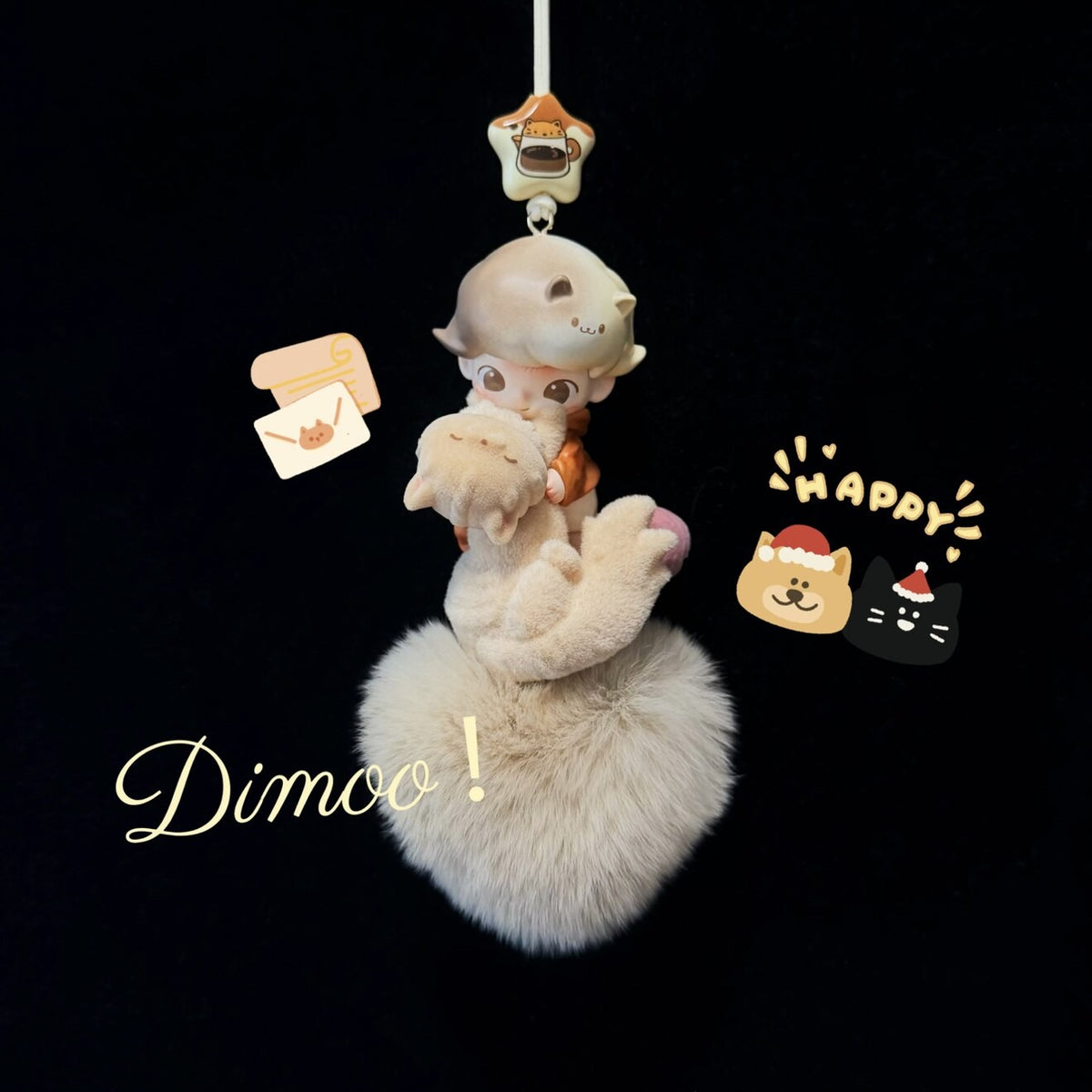Limited Genuine Dimoo DIY Rearview Mirror Ornament Handmade Full Series