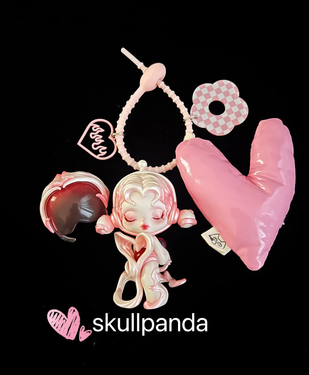 Limited Genuine Skullpanda DIY Keychain Ornament Handmade Full Series