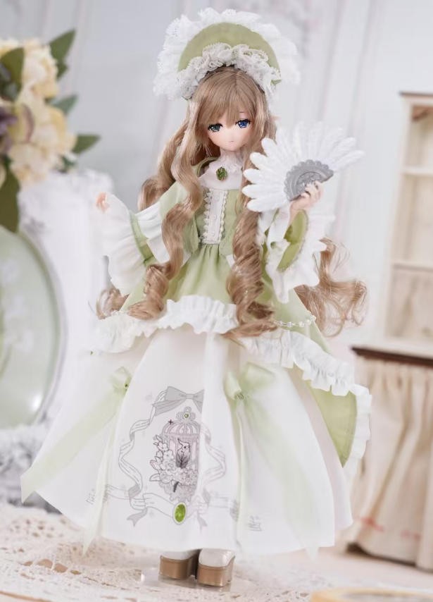 Authentic Come4Free Minty Feather Fog Poem 22cm/8.6In Dressable BJD Action Figure