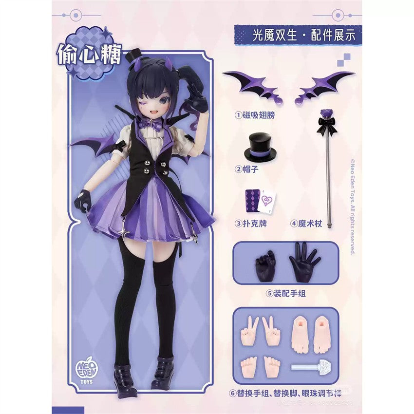 Neo Eden Angel & Demon Confirmed 8.6In Bjd Doll Confirmed Figure Box Authentic
