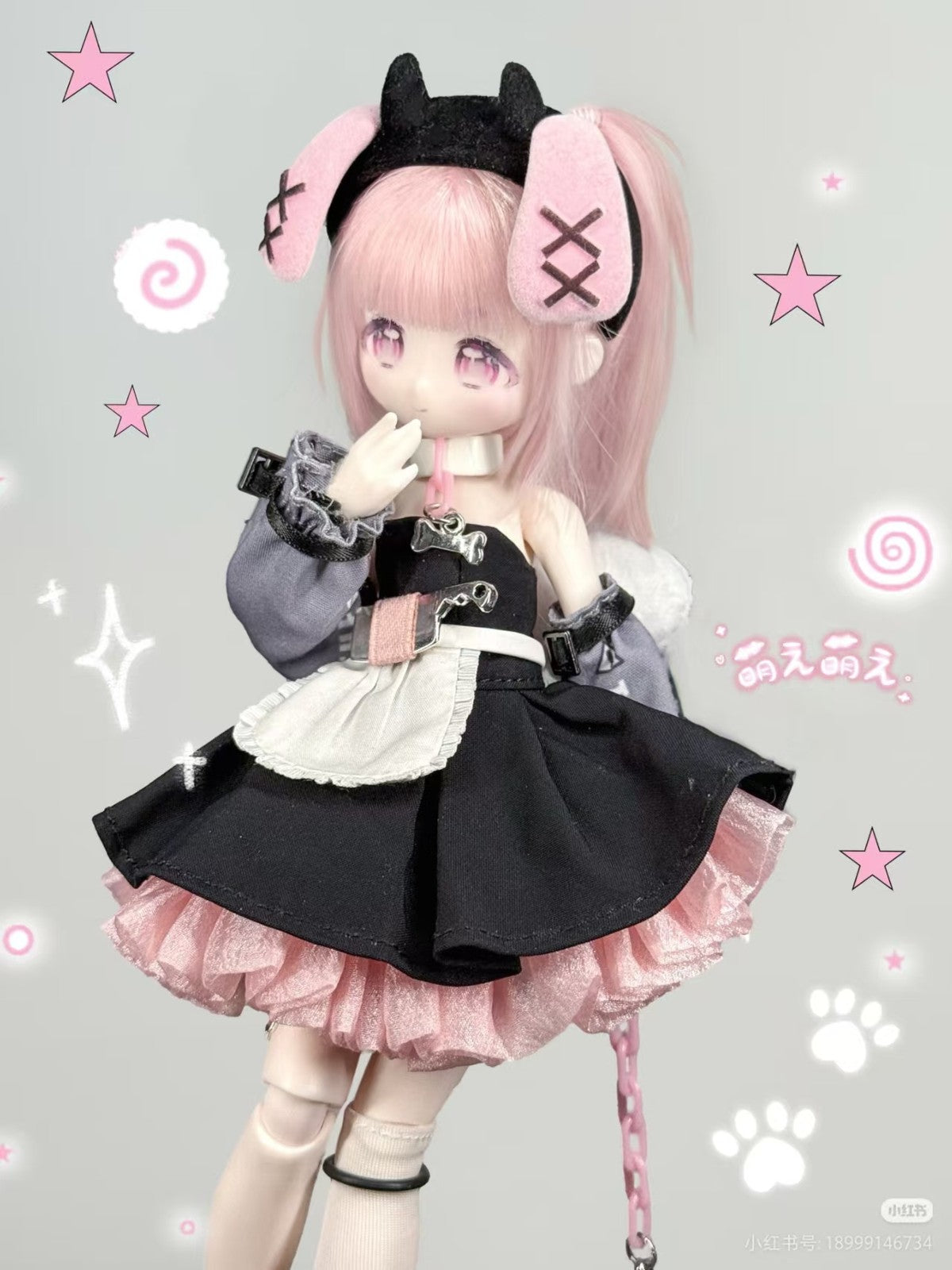Authentic Inedible's Doll Lovely Kwaidan 16.3cm/6.4" Bjd Doll Dressable Figure