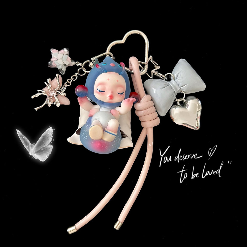 Limited Genuine Skullpanda DIY Keychain Ornament Handmade Full Series