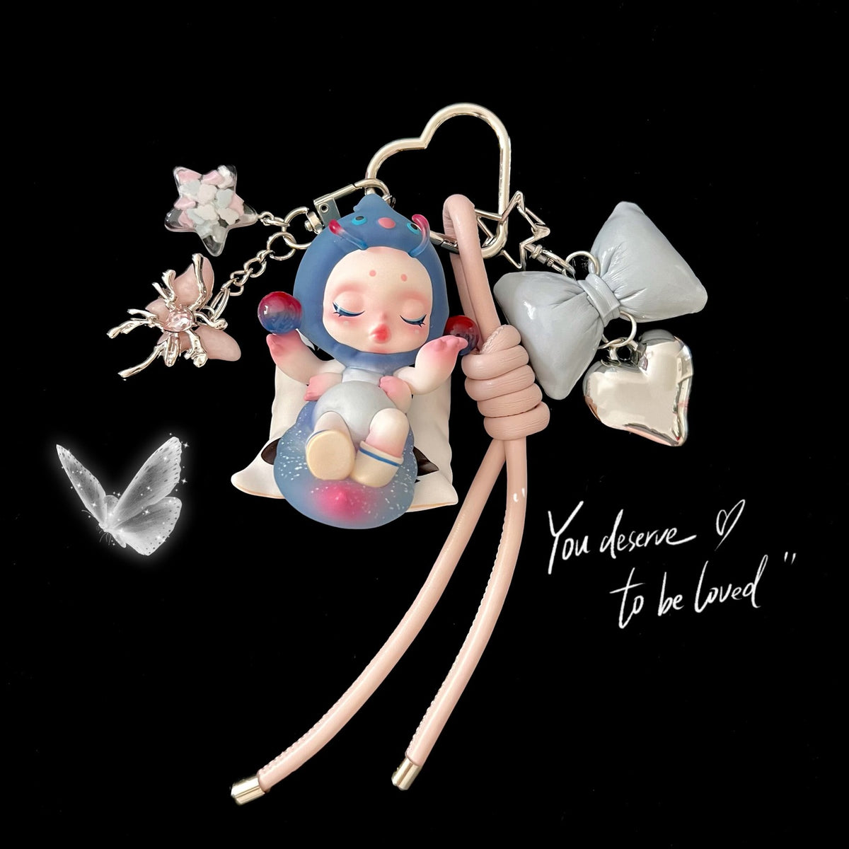 Limited Genuine Skullpanda DIY Keychain Ornament Handmade Full Series
