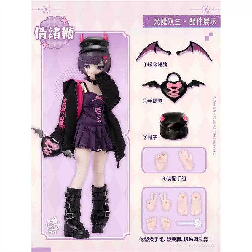 Neo Eden Angel & Demon Confirmed 8.6In Bjd Doll Confirmed Figure Box Authentic