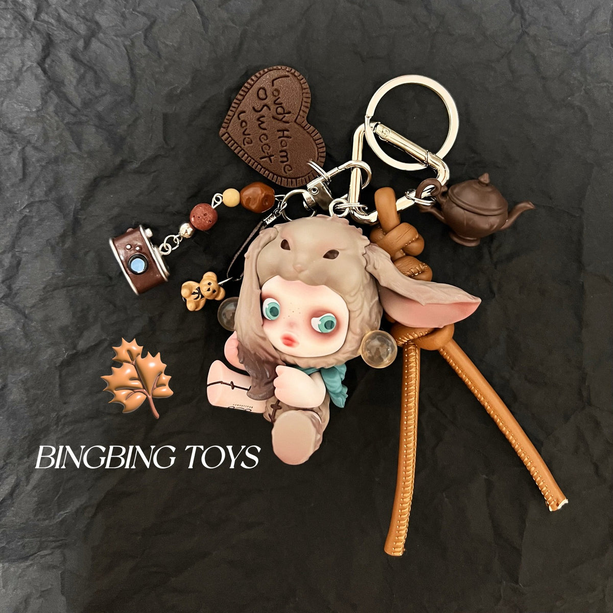 Limited Genuine Skullpanda DIY Keychain Ornament Handmade Full Series