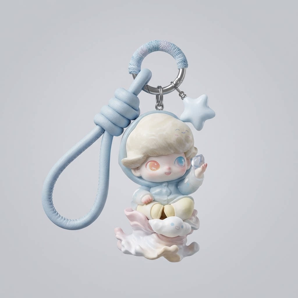 Limited Genuine Dimoo DIY Keychain Unique Girl Handmade Full Series