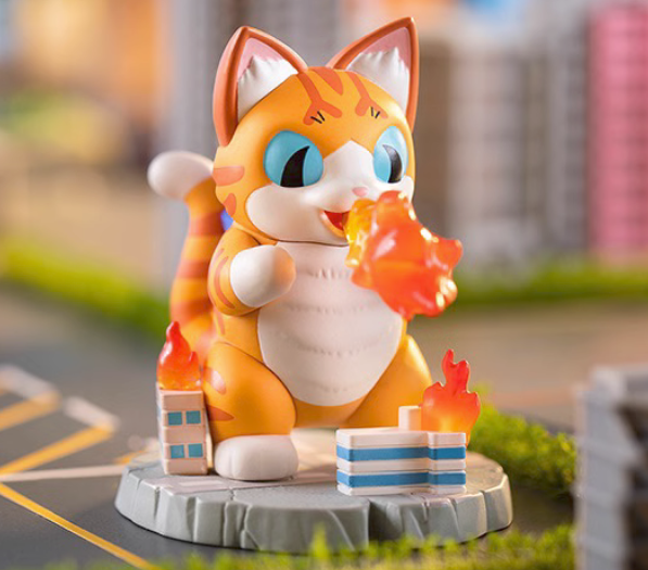 Konatsuya Konatsu Kaiju Negora Cat Series Confirmed Blind Box Authentic Figure