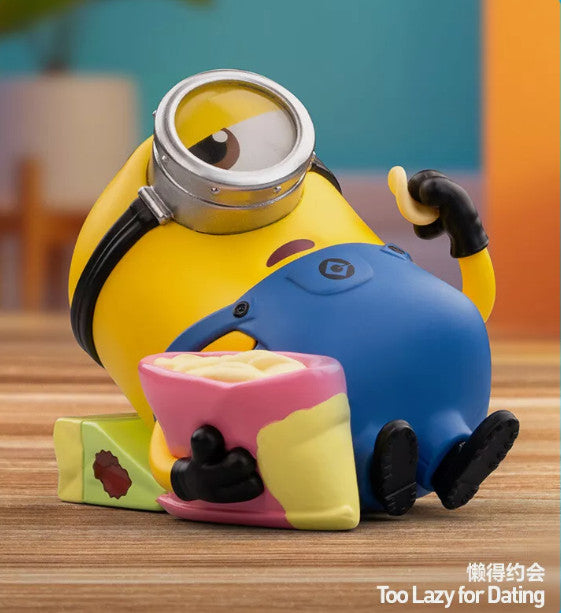 Authentic Minions Lazy Every Day Series Confirmed Blind Box Figure Toy Art Gift