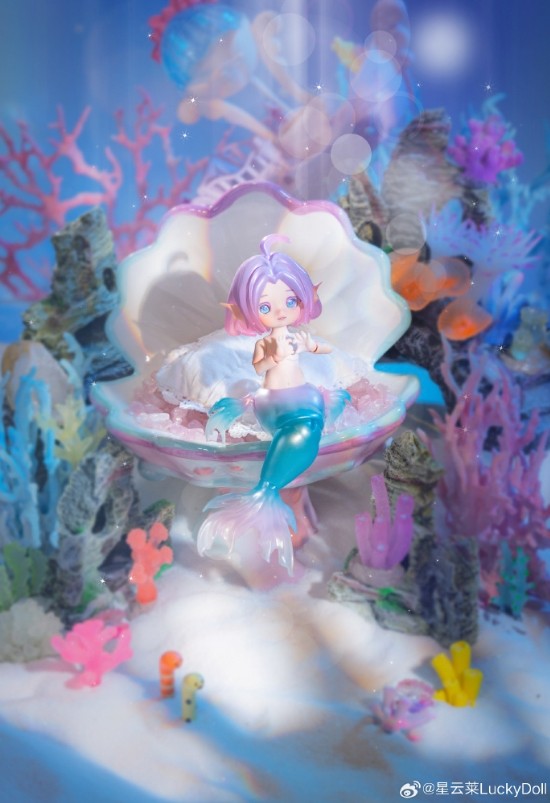 Authentic Lucky Doll Chu Chu Mermaid 19cm/7.4In Bjd Dressable Action Figure