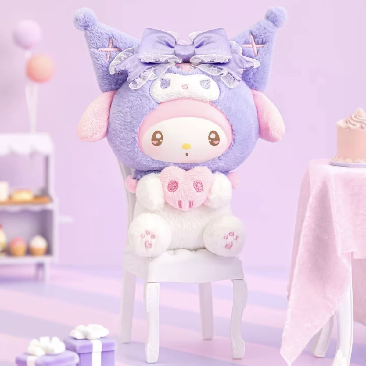 Authentic TOPTOY Sanrio Kuromi Party Vinyl Plush Figure Toy Confirmed Blind Box
