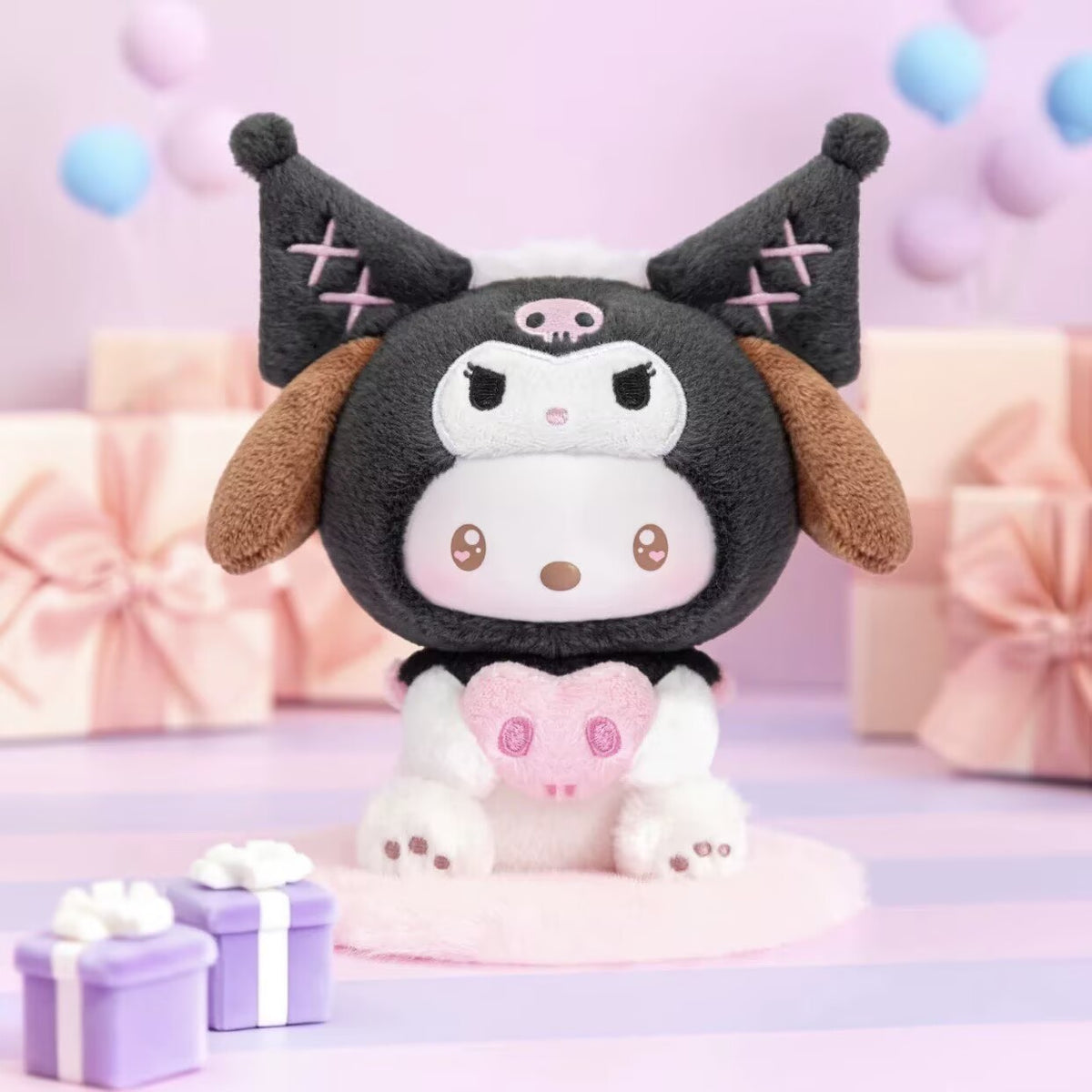 Authentic TOPTOY Sanrio Kuromi Party Vinyl Plush Figure Toy Confirmed Blind Box