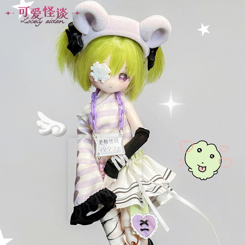 Authentic Inedible's Doll Lovely Kwaidan 16.3cm/6.4" Bjd Doll Dressable Figure