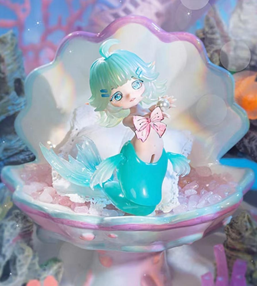 Authentic Lucky Doll Chu Chu Mermaid 19cm/7.4In Bjd Dressable Action Figure