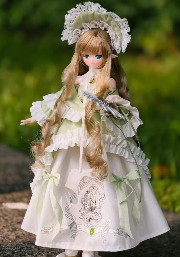 Authentic Come4Free Minty Feather Fog Poem 22cm/8.6In Dressable BJD Action Figure