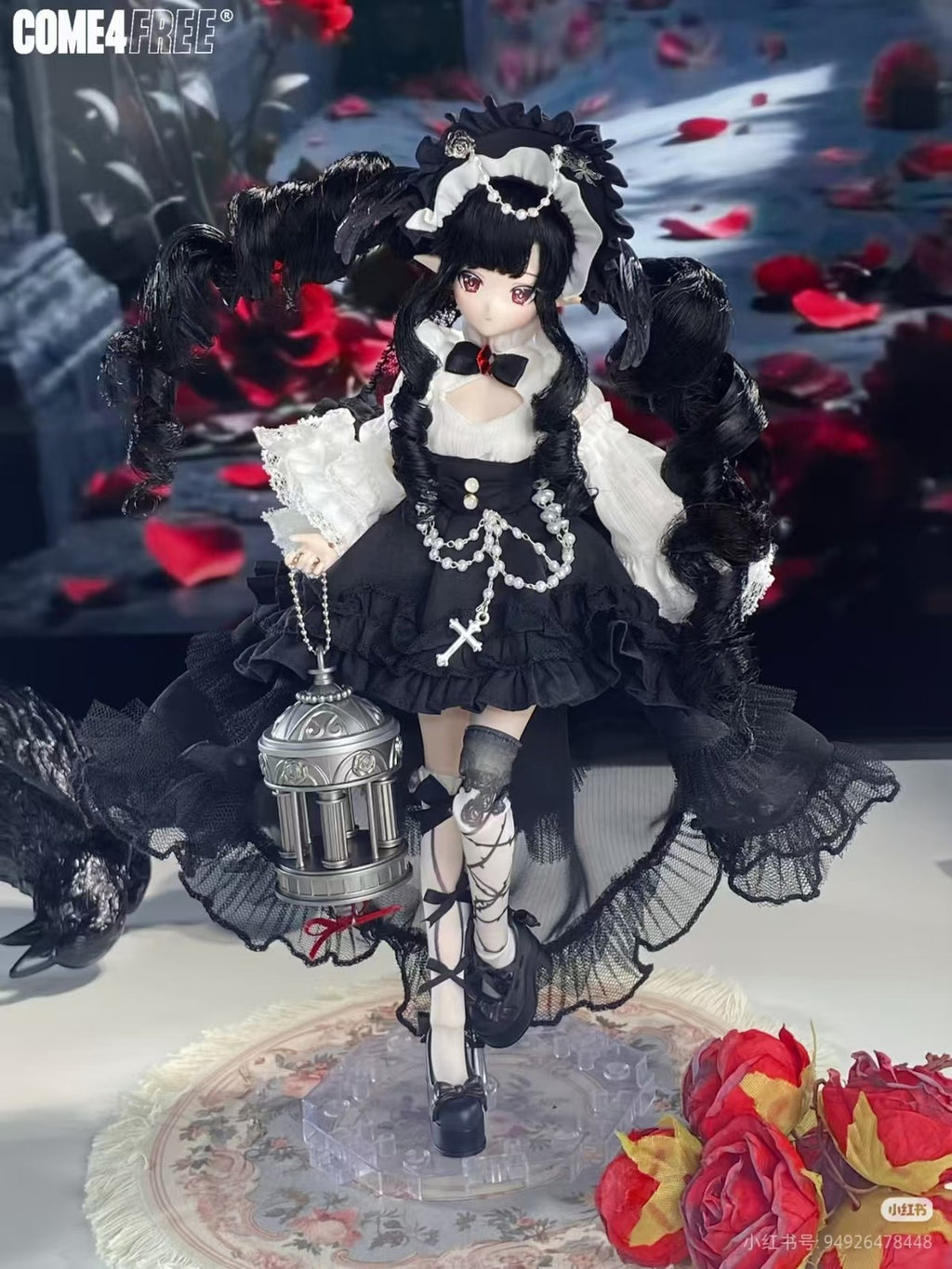 Authentic Come4Free Minty Feather Fog Poem 22cm/8.6In Dressable BJD Action Figure