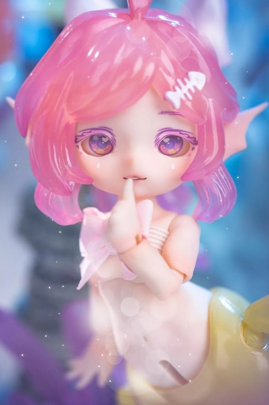 Authentic Lucky Doll Chu Chu Mermaid 19cm/7.4In Bjd Dressable Action Figure