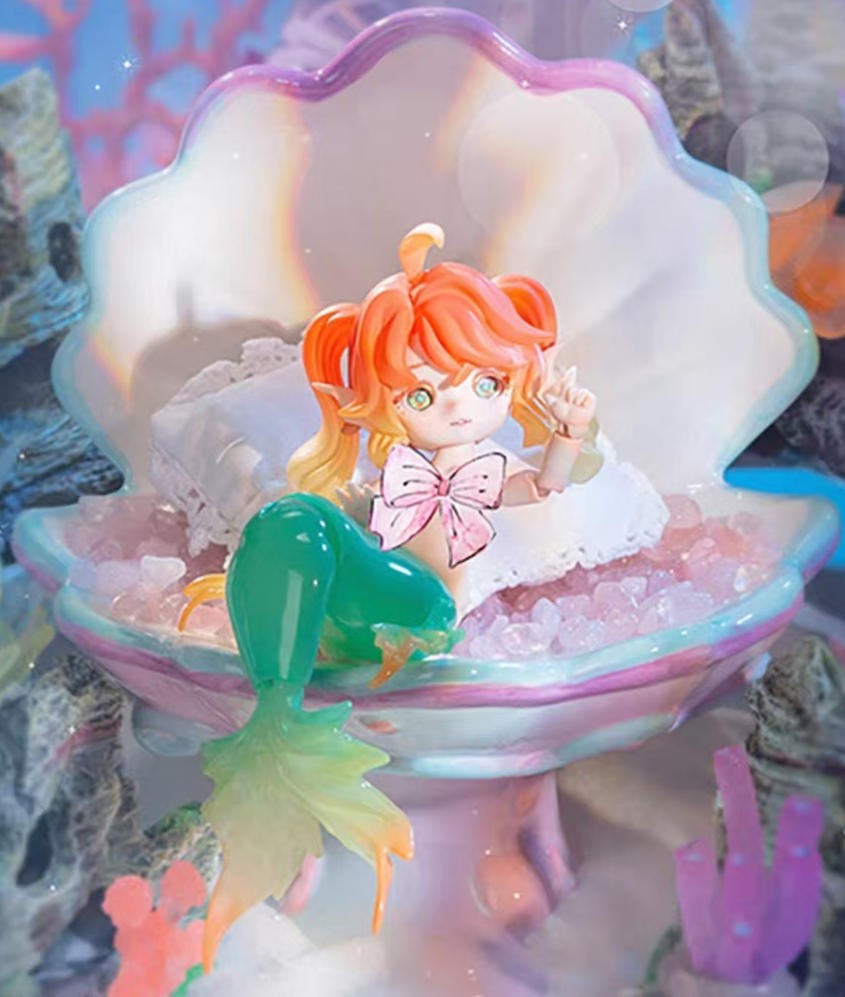 Authentic Lucky Doll Chu Chu Mermaid 19cm/7.4In Bjd Dressable Action Figure