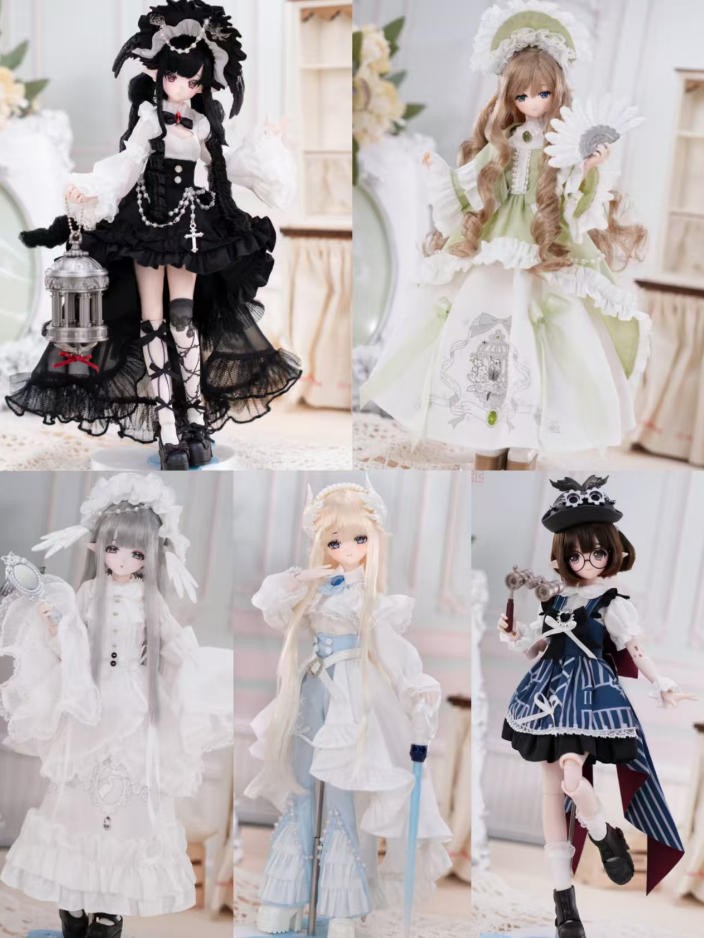 Authentic Come4Free Minty Feather Fog Poem 22cm/8.6In Dressable BJD Action Figure