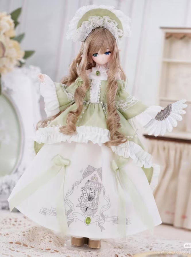 Authentic Come4Free Minty Feather Fog Poem 22cm/8.6In Dressable BJD Action Figure