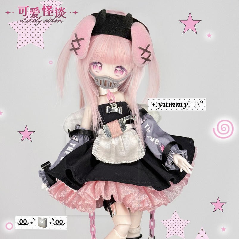 Authentic Inedible's Doll Lovely Kwaidan 16.3cm/6.4" Bjd Doll Dressable Figure