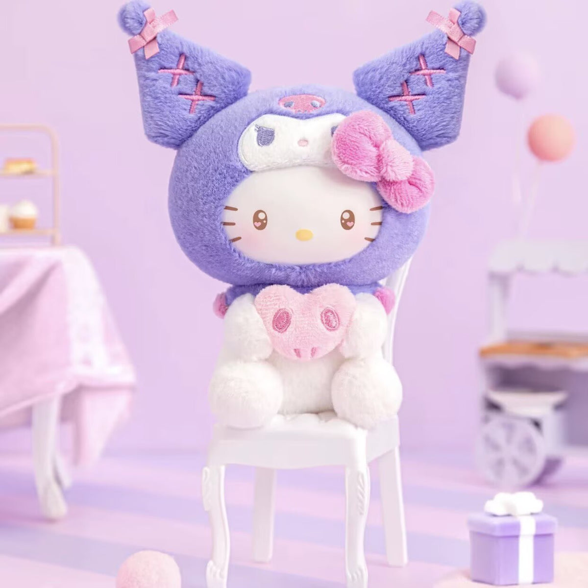 Authentic TOPTOY Sanrio Kuromi Party Vinyl Plush Figure Toy Confirmed Blind Box
