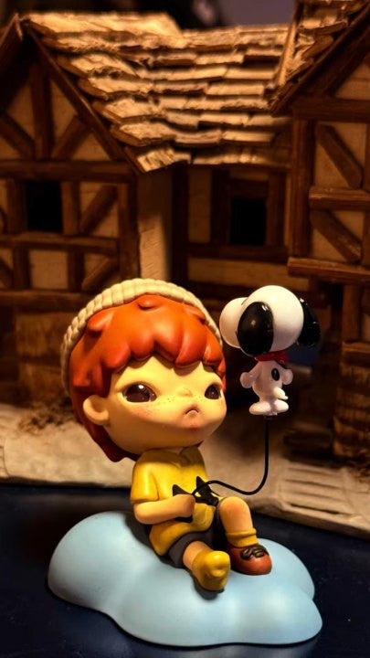 100% Authentic Hirono × Peants Snoopy Figure Confirmed Figure Authentic Cute