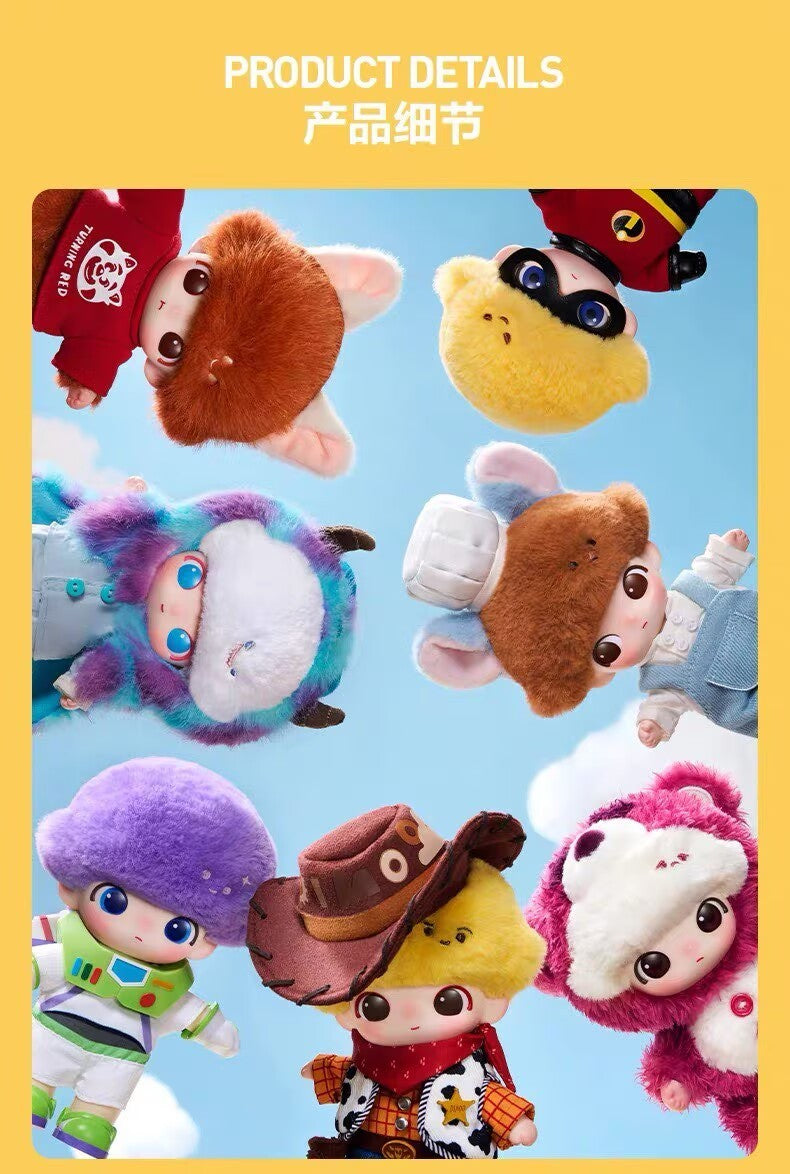 Authentic DIMOO WORLD x PIXAR Series Confirmed Figure Box