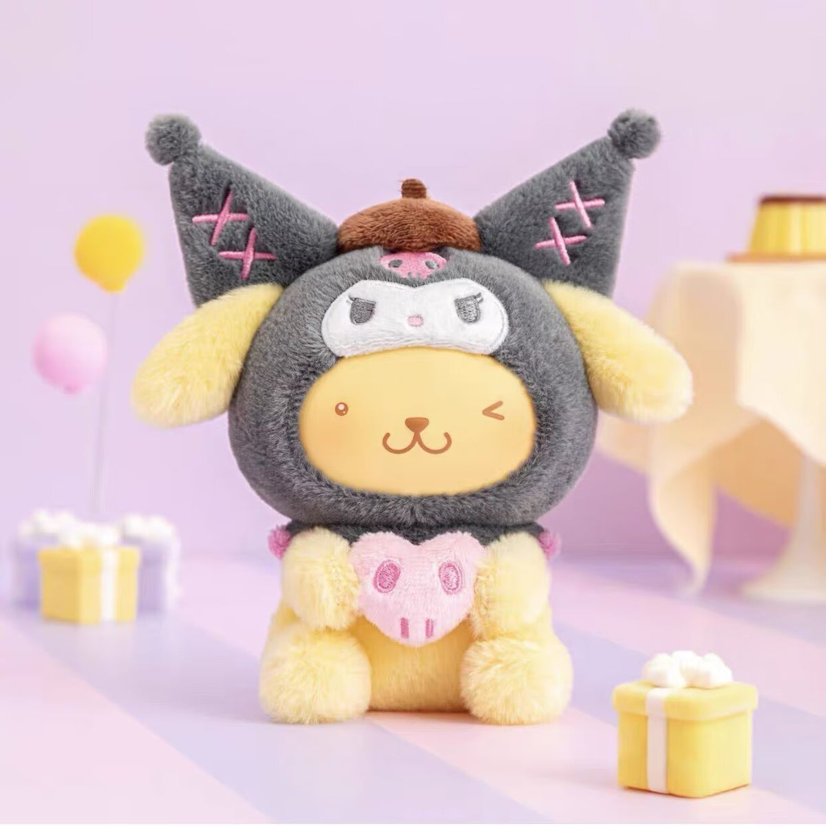 Authentic TOPTOY Sanrio Kuromi Party Vinyl Plush Figure Toy Confirmed Blind Box