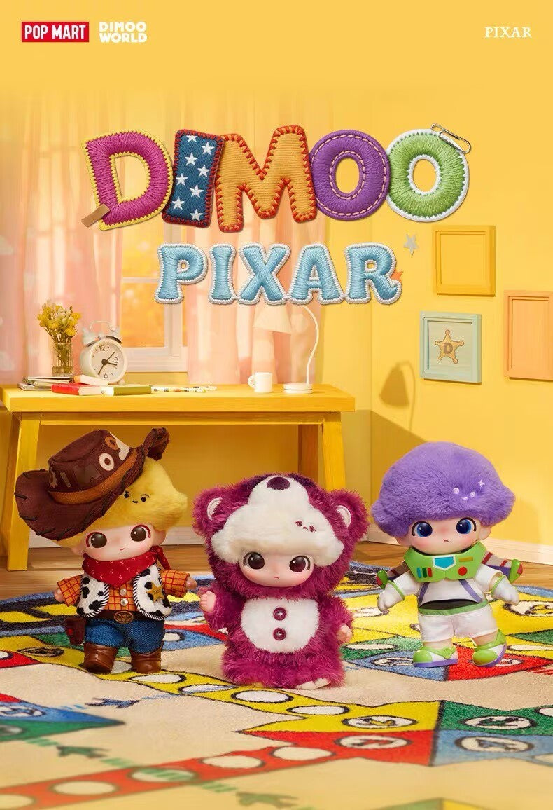 Authentic DIMOO WORLD x PIXAR Series Confirmed Figure Box