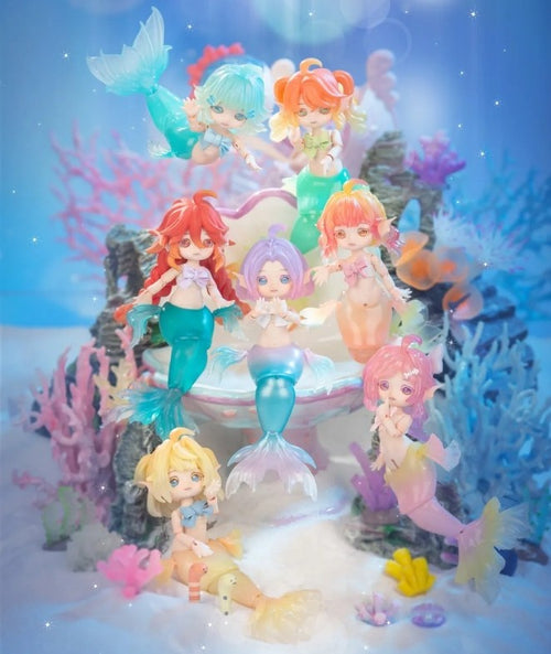 Authentic Lucky Doll Chu Chu Mermaid 19cm/7.4In Bjd Dressable Action Figure