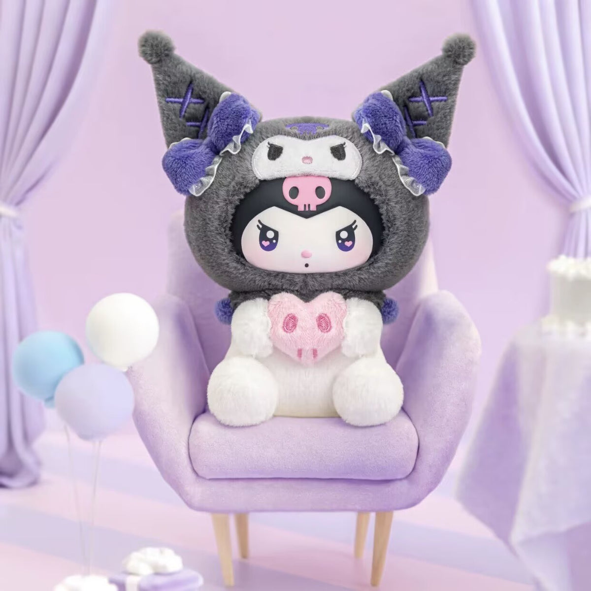 Authentic TOPTOY Sanrio Kuromi Party Vinyl Plush Figure Toy Confirmed Blind Box