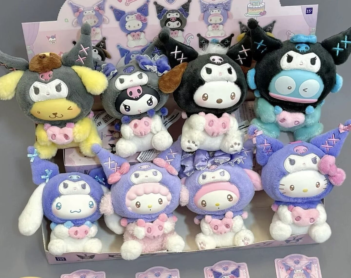 Authentic TOPTOY Sanrio Kuromi Party Vinyl Plush Figure Toy Confirmed Blind Box
