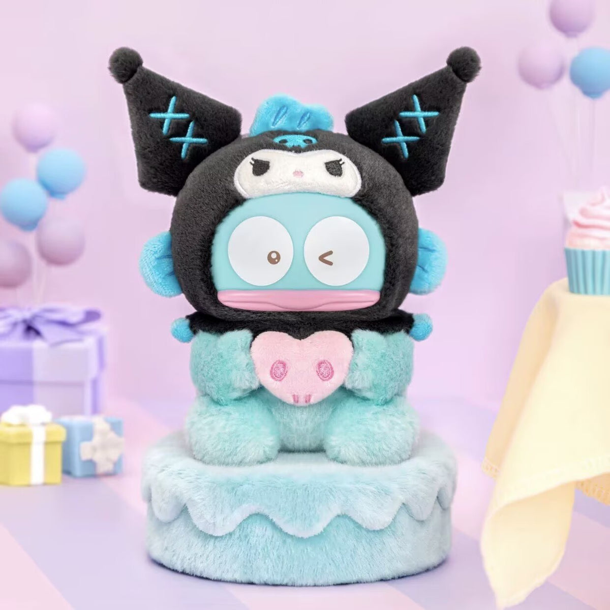 Authentic TOPTOY Sanrio Kuromi Party Vinyl Plush Figure Toy Confirmed Blind Box