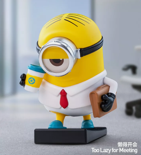 Authentic Minions Lazy Every Day Series Confirmed Blind Box Figure Toy Art Gift
